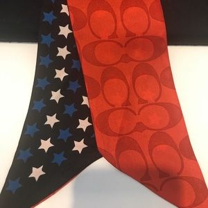 Coach Silk Skinny Scarf